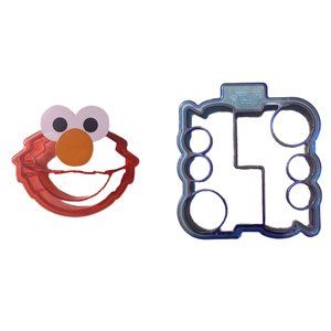 Cookie & Bread Cutters Red Elmo & Blue Graphic